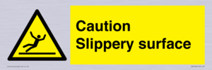 Caution Slippery surface